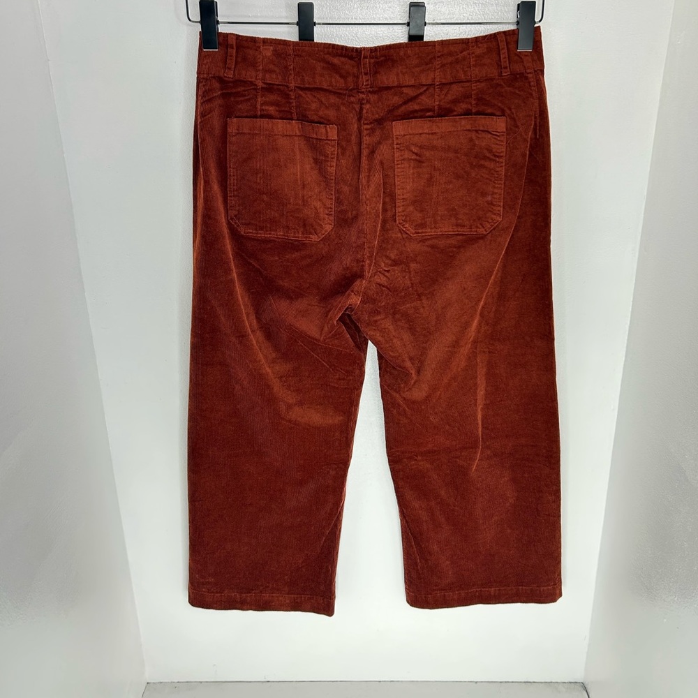 Matty M Wide Leg Corduroy Pants NWT Womens Size XXL High Rise Brick Boho 36x27 - Picture 9 of 14